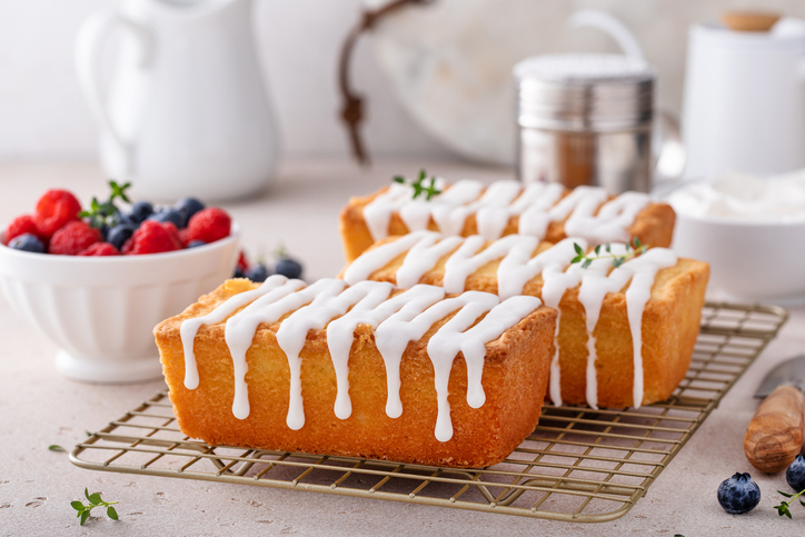 Cakes cooling with Buttermilk Icing on top.